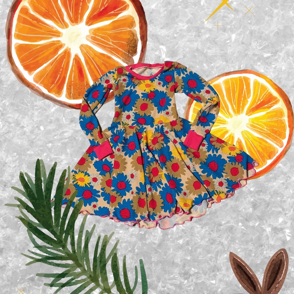 Retro inspired floral dress